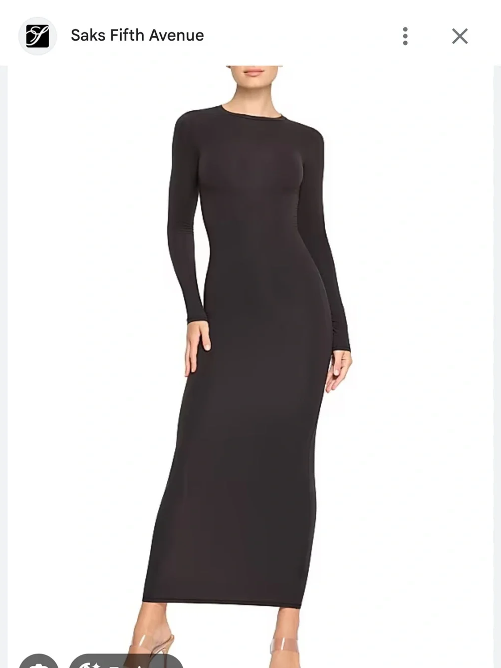 Skims Fits Everybody Long-Sleeve Maxi Dress - Picture 3 of 3
